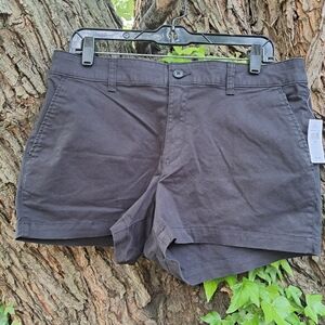 Gap Black Womens Chino Shorts Size 10 NWT